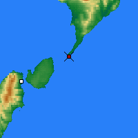 Nearby Forecast Locations - Kaap Lopatka - Kaart