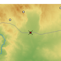 Nearby Forecast Locations - Tell Abyad - Kaart