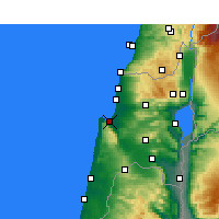 Nearby Forecast Locations - Haifa - Kaart