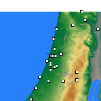 Nearby Forecast Locations - Tel Aviv - Kaart