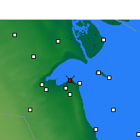Nearby Forecast Locations - Koeweit - Kaart