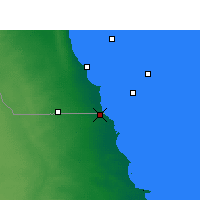 Nearby Forecast Locations - Nuwasib - Kaart