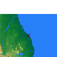 Nearby Forecast Locations - Batticaloa - Kaart