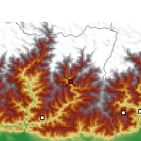 Nearby Forecast Locations - Taplejung - Kaart
