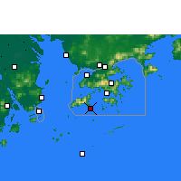 Nearby Forecast Locations - Cheung Chau - Kaart