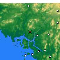 Nearby Forecast Locations - Kaesŏng - Kaart