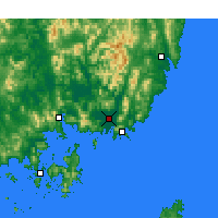 Nearby Forecast Locations - Gimhae - Kaart