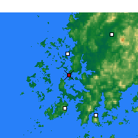 Nearby Forecast Locations - Mokpo - Kaart
