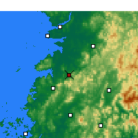 Nearby Forecast Locations - Jeongeup - Kaart