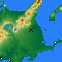 Nearby Forecast Locations - Nakashibetsu - Kaart