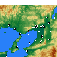 Nearby Forecast Locations - Kobe - Kaart