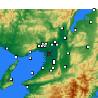 Nearby Forecast Locations - Osaka - Kaart