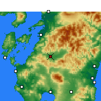 Nearby Forecast Locations - Hitoyoshi - Kaart