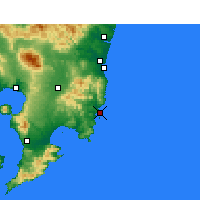 Nearby Forecast Locations - Aburatsu - Kaart