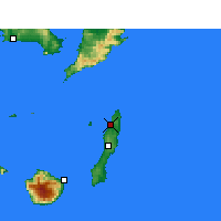 Nearby Forecast Locations - Tanegashima - Kaart
