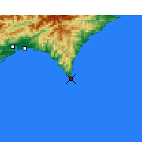 Nearby Forecast Locations - Muroto - Kaart