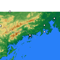 Nearby Forecast Locations - Móng Cái - Kaart