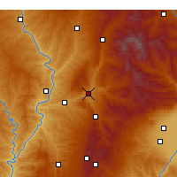 Nearby Forecast Locations - Lishi - Kaart