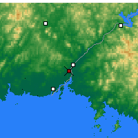 Nearby Forecast Locations - Dandong - Kaart