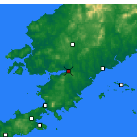 Nearby Forecast Locations - Xinjin/LNN - Kaart