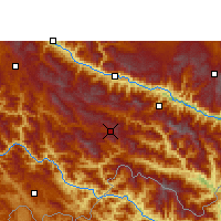 Nearby Forecast Locations - Lüchun - Kaart