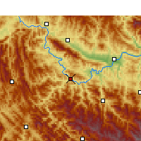 Nearby Forecast Locations - Ziyang/SAX - Kaart