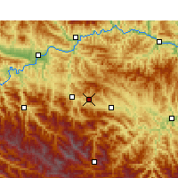 Nearby Forecast Locations - Shiyan - Kaart