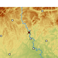 Nearby Forecast Locations - Cangxi - Kaart