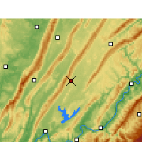 Nearby Forecast Locations - Dianjiang - Kaart