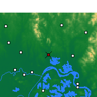 Nearby Forecast Locations - Huangpi - Kaart