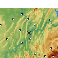 Nearby Forecast Locations - Chongqing - Kaart