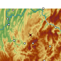 Nearby Forecast Locations - Nanchuan - Kaart