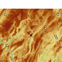 Nearby Forecast Locations - Qianjiang - Kaart