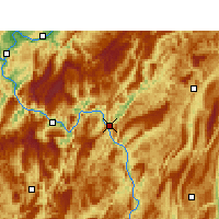 Nearby Forecast Locations - Pengshui - Kaart