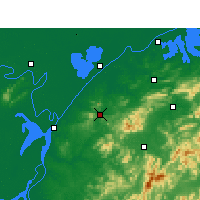 Nearby Forecast Locations - Linxiang - Kaart