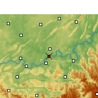 Nearby Forecast Locations - Luzhou - Kaart