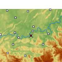 Nearby Forecast Locations - Naxi - Kaart