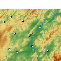 Nearby Forecast Locations - Luxi/HUN - Kaart
