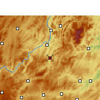 Nearby Forecast Locations - Shiqian - Kaart