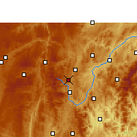 Nearby Forecast Locations - Fuquan - Kaart