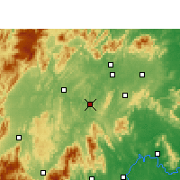Nearby Forecast Locations - Shaoyang Xian - Kaart