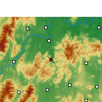 Nearby Forecast Locations - Shuangpai - Kaart