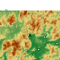 Nearby Forecast Locations - Lechang - Kaart