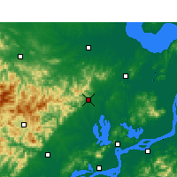 Nearby Forecast Locations - Tongcheng - Kaart
