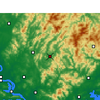 Nearby Forecast Locations - Yingshan/HUB - Kaart