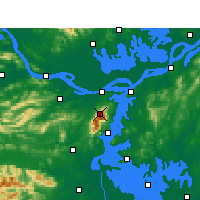 Nearby Forecast Locations - Lushan - Kaart