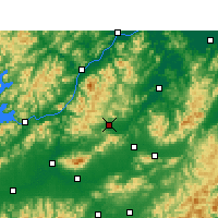 Nearby Forecast Locations - Pujiang/ZHJ - Kaart