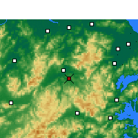 Nearby Forecast Locations - Xinchang - Kaart