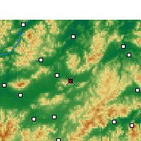 Nearby Forecast Locations - Dongyang - Kaart