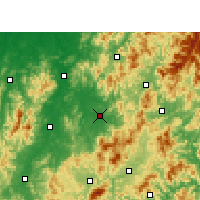 Nearby Forecast Locations - Lichuan - Kaart